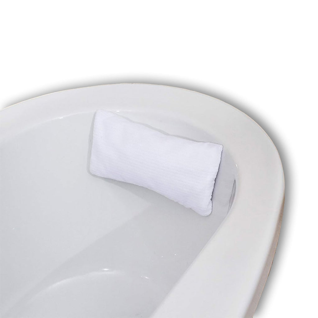 ITY International - Luxury Bath Pillow, 15" x 7", White - - Mounts For Less