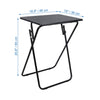 ITY International - MDF Folding Table, 18.9"x15"x25.6", Black - - Mounts For Less
