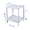 ITY International - MDF Side Table/ Bedside Table, 15.75" x 22" x 15.75", White - - Mounts For Less