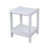 ITY International - MDF Side Table/ Bedside Table, 15.75" x 22" x 15.75", White - - Mounts For Less