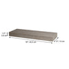 ITY International - Mini Individual Wooden Floating Shelf, 16" x 5.1" x 1.5", Taupe Grey - - Mounts For Less