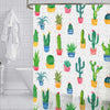 ITY International - Peva Shower Curtain, 71" x 71", Cactus Pattern - - Mounts For Less
