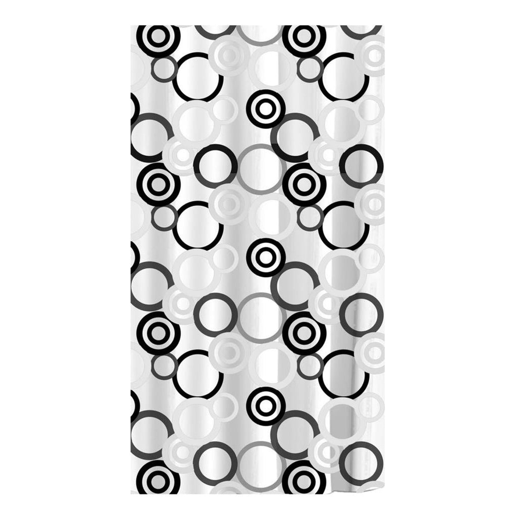 ITY International - Peva Shower Curtain, 71" x 71", Circle Pattern - - Mounts For Less