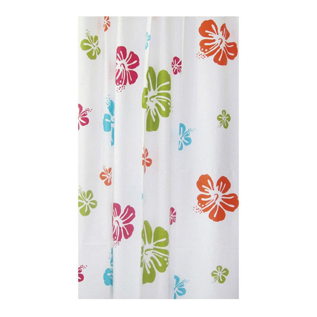 ITY International - Peva Shower Curtain, 71" x 71", Flower Pattern - - Mounts For Less