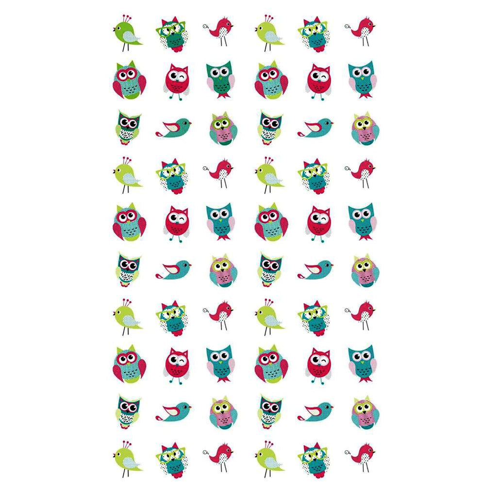 ITY International - Peva Shower Curtain, 71" x 71", Owls Pattern - - Mounts For Less