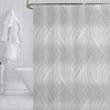 ITY International - Peva Shower Curtain, 71" x 71", Wave Pattern - - Mounts For Less