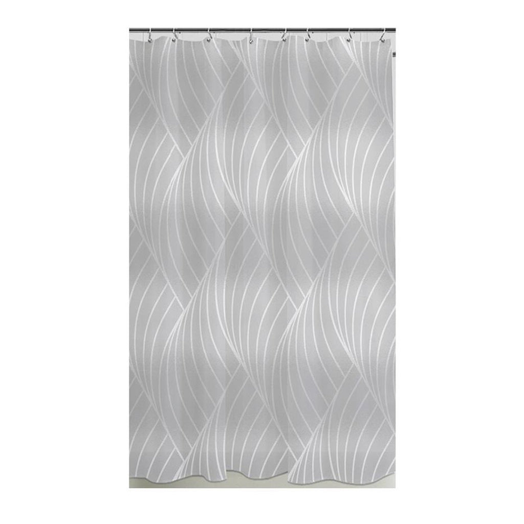 ITY International - Peva Shower Curtain, 71" x 71", Wave Pattern - - Mounts For Less