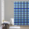 ITY International - Polyester Shower Curtain, 71" x 71", Blue Stripes - - Mounts For Less