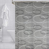 ITY International - Polyester Shower Curtain, 71" x 71", Gray - - Mounts For Less