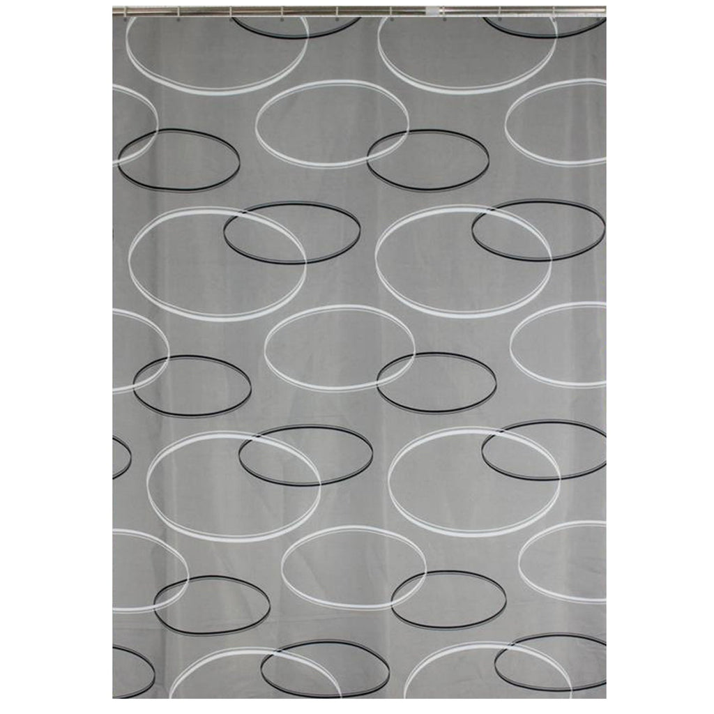 ITY International - Polyester Shower Curtain, 71" x 71", Gray - - Mounts For Less