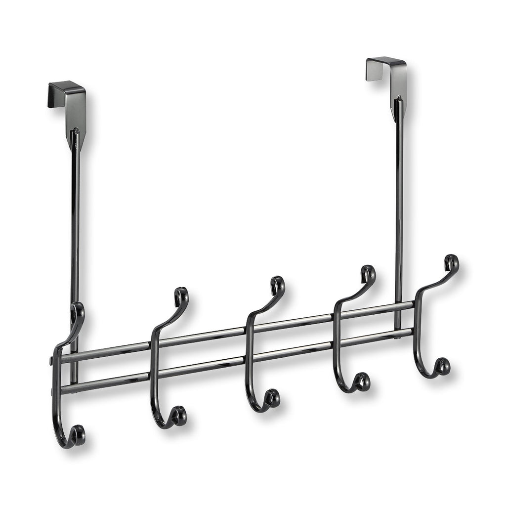 ITY International - Rail of 10 Hooks for Door, Black Nickel - - Mounts For Less