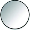 ITY International - Round Wall Mirror, 23.6" Diameter, Black Frame - - Mounts For Less