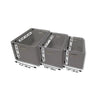 ITY International - Set of 3 Fabric Storage Baskets with Handles, Gray - - Mounts For Less
