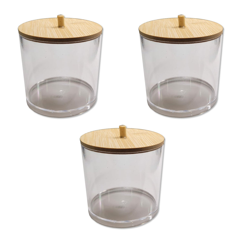 ITY International - Set of 3 Large Storage Jar with Bamboo Lid - - Mounts For Less