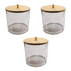 ITY International - Set of 3 Large Storage Jar with Bamboo Lid - - Mounts For Less