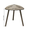 ITY International - Triangular MDF Side Table, 15.7"x15.7"x15.7", Taupe Gray - - Mounts For Less