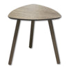 ITY International - Triangular MDF Side Table, 15.7"x15.7"x15.7", Taupe Gray - - Mounts For Less