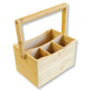 ITY International - Utensil and Napkin Holder, 8" x 5.5" x 4.75", Made of Bamboo - - Mounts For Less