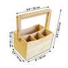 ITY International - Utensil and Napkin Holder, 8" x 5.5" x 4.75", Made of Bamboo - - Mounts For Less