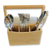 ITY International - Utensil and Napkin Holder, 8" x 5.5" x 4.75", Made of Bamboo - - Mounts For Less