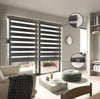 ITY Olivia Stone - 48" X 84" Alternate Blinds Window Shade Cordless Black - - Mounts For Less