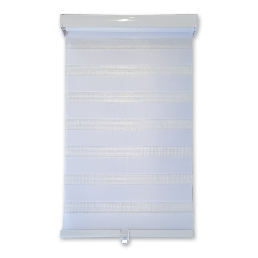 ITY Olivia Stone - 84" X 84" Alternate Blinds Window Shade Cordless White - - Mounts For Less