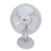 Iconnek - Desk Fan with 3 Speeds, Oscillation and Adjustable Tilt, 12 '', White - - Mounts For Less