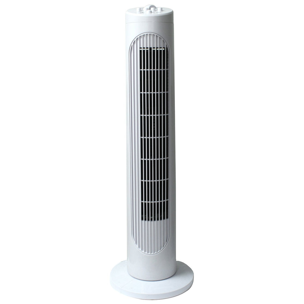 Iconnek - Oscillating Tower Fan, 30 '' Height, 3 Speed Settings, White - - Mounts For Less