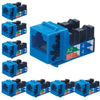 Ideal Industries Cat6 Keystone Jack Blue Pack of 10 - - Mounts For Less