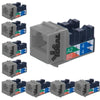 Ideal Industries Cat6 Keystone Jack Grey Pack of 10 - - Mounts For Less