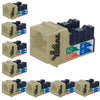 Ideal Industries Cat6 Keystone Jack Ivory Pack of 10 - - Mounts For Less