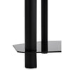 Impressions BM-105 TV Audio-Video Table With 3 Shelves In Tempered Glass - - Mounts For Less