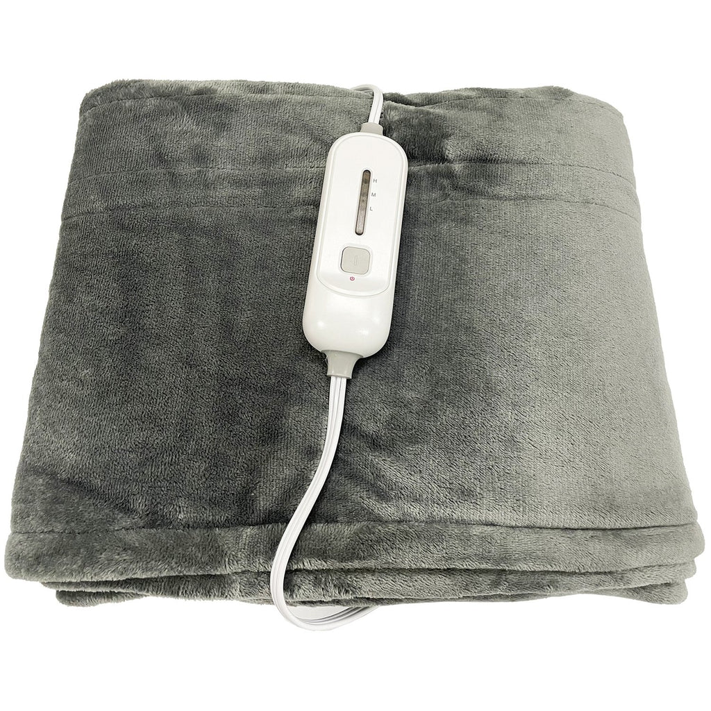 Innovation Confort - Heated Throw, 50 '' x 60 '', 3 Heat Settings, Gray - - Mounts For Less