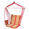 Innovation Nature - Hanging Chair with Rope Structure, 98cm x 52cm, Red - - Mounts For Less