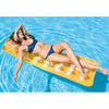 Intex - 18-Pocket Inflatable Pool Mattress, 74'' x 28'', Orange - - Mounts For Less