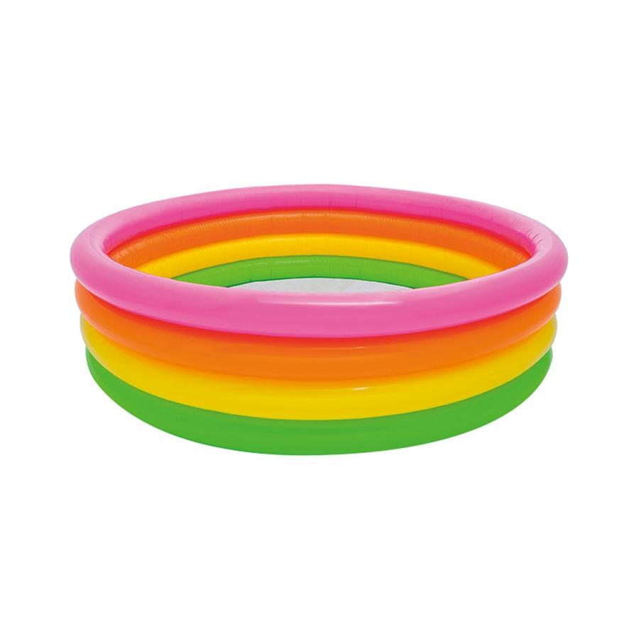 Intex - Children's Inflatable Pool, 66 '' x 18 '', Rainbow - - Mounts For Less