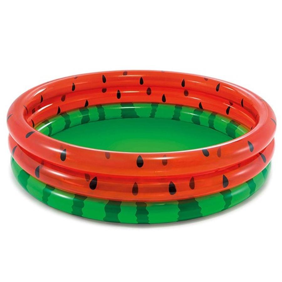 Intex - Children's Inflatable Pool With Three Rings 66" X 15" Watermelon Pattern - - Mounts For Less