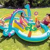 Intex - DinoLand Aquatic Playground, 118 '' x 90 '' x 44 '', Includes 1 Slide and Accessories - - Mounts For Less