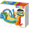 Intex - DinoLand Aquatic Playground, 118 '' x 90 '' x 44 '', Includes 1 Slide and Accessories - - Mounts For Less