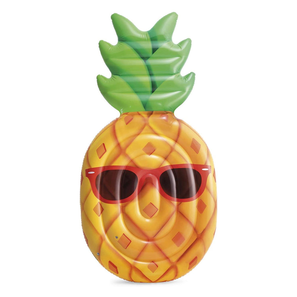Intex - Inflatable Pineapple Pool Mattress, 85'' x 42'', Yellow - - Mounts For Less