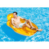 Intex - Inflatable Pool Chair, 64'' x 41'', Integrated Cup Holder, Orange - - Mounts For Less
