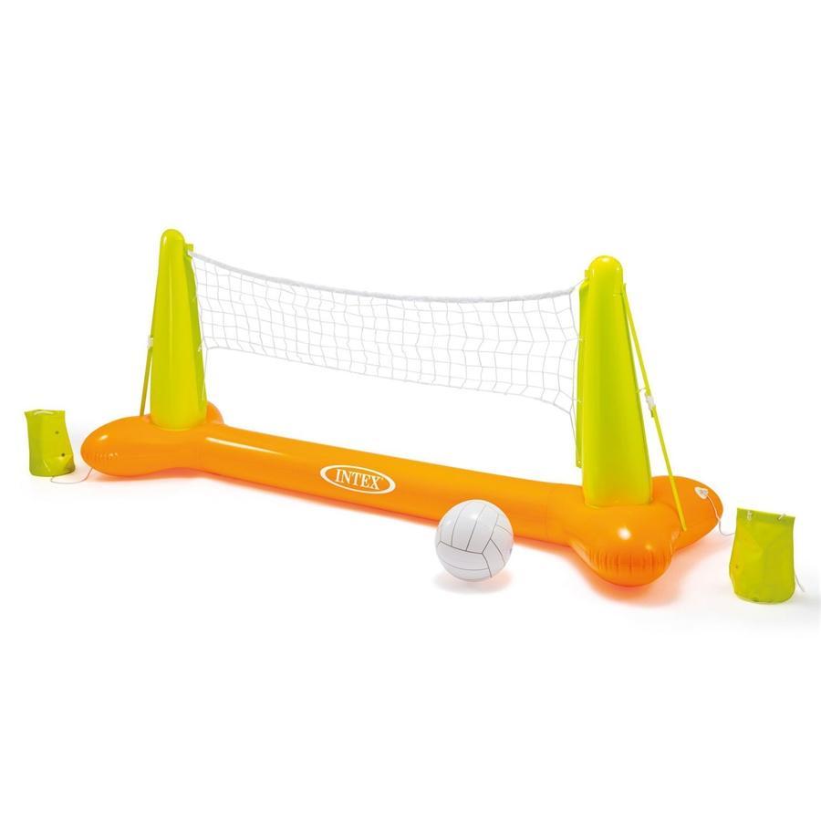 Intex - Inflatable Pool Volleyball Game, 94 '' x 25 '' x 36 '', Orange - - Mounts For Less