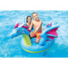 Intex - Inflatable Ride-on Dragon for Swimming Pool, 79'' x 75'', Blue - - Mounts For Less