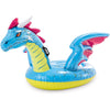 Intex - Inflatable Ride-on Dragon for Swimming Pool, 79'' x 75'', Blue - - Mounts For Less