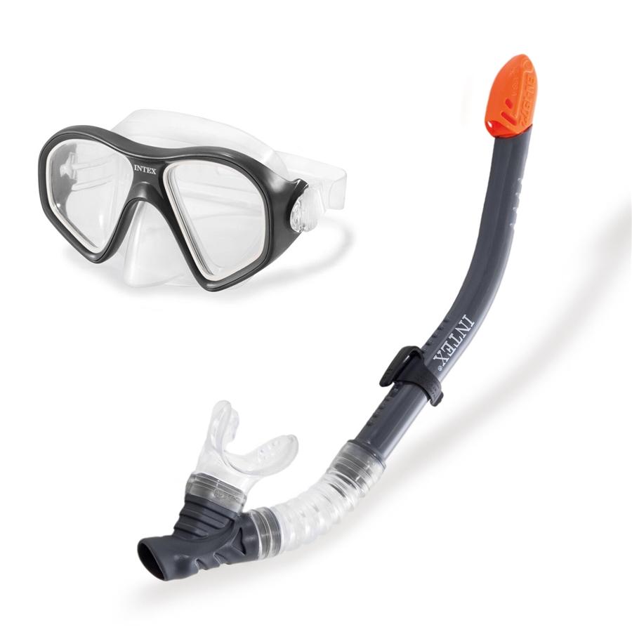 Intex - Reef Rider Dive Set, Mask and Snorkel, Black - - Mounts For Less