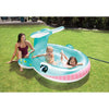 Intex - Whale Inflatable Pool, 79'' x 77'' x 36'', 53 Gallon Capacity, Blue - - Mounts For Less