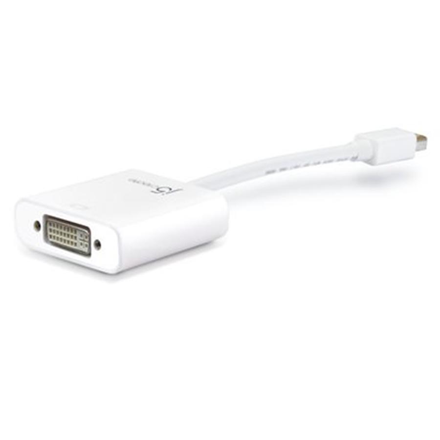 J5Create - Mini DisplayPort to DVI Adapter, White - - Mounts For Less