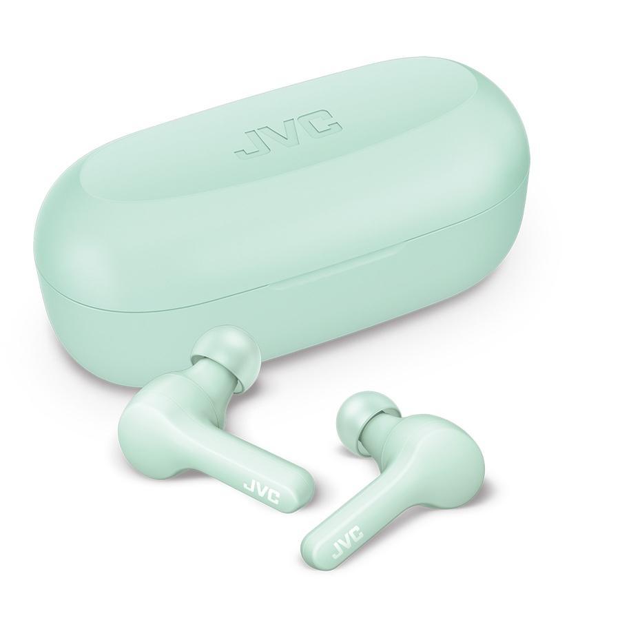 JVC - Gumy In-Ear Wireless Earphones, Bluetooth 5.0, True Wireless with Charging Case, Mint - - Mounts For Less