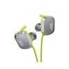 JVC HA-AE1W-H - Sport In-Ear Headphones, Wireless, Bluetooth 5.0 with Microphone and Remote Control, Grey and Yellow - - Mounts For Less