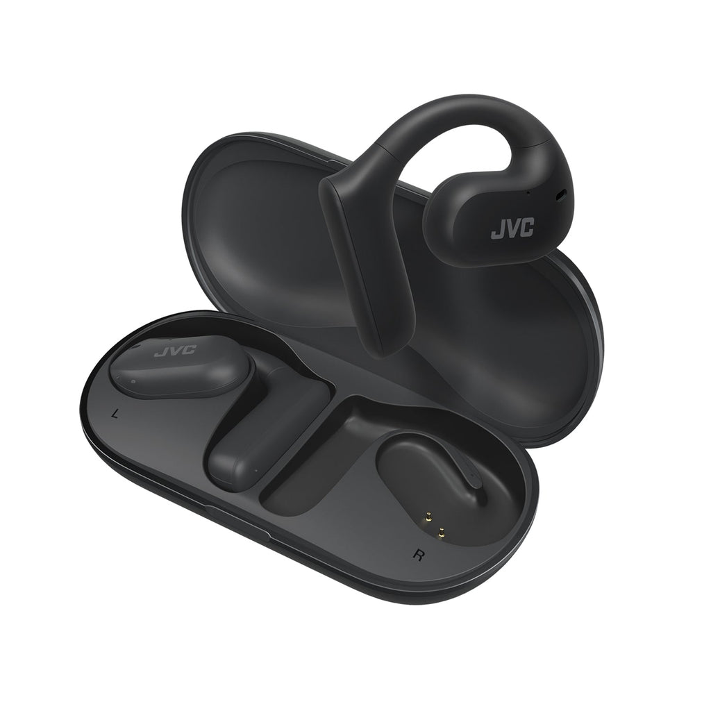 JVC HA-NP35T - Wireless Open Ear Headphones, Bluetooth 5.1 with Touch Controls, Black - - Mounts For Less